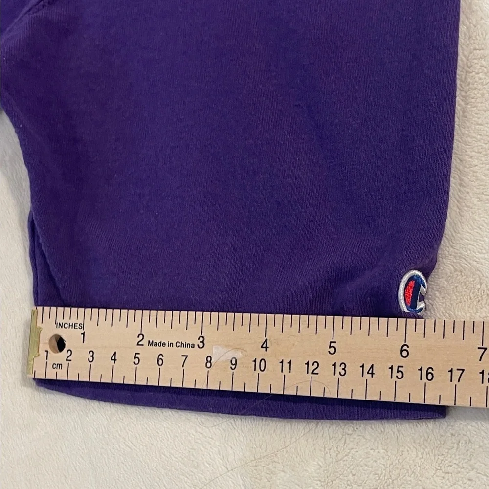 Champion Classic Deep Purple Logo Tee, Size Medium. - Picture 8 of 8